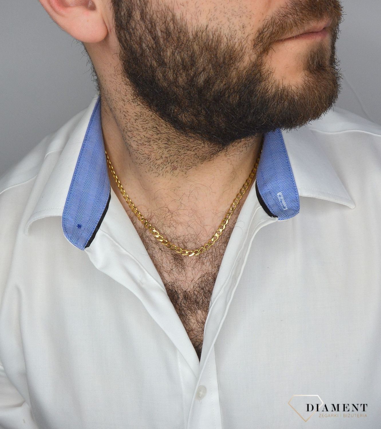 Złoty łańcuszek 333 pancerka 4,5 mm DIA-LAN-1462-333 4,5mm (2).jpg